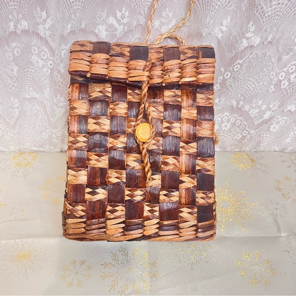 Chic Woven Brown Backpack main image 11